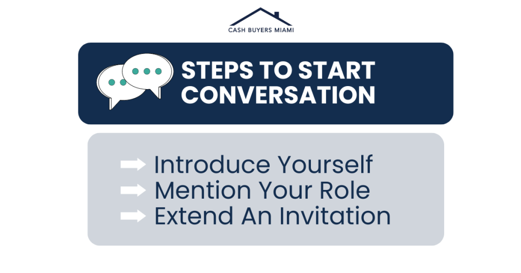 Steps to start conversation