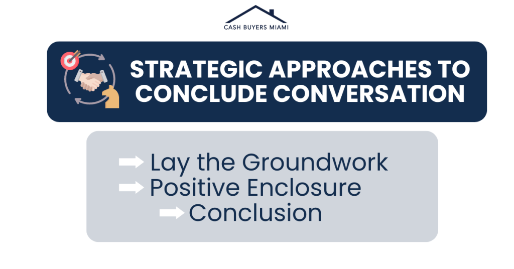 Strategic approaches to conclude conversation